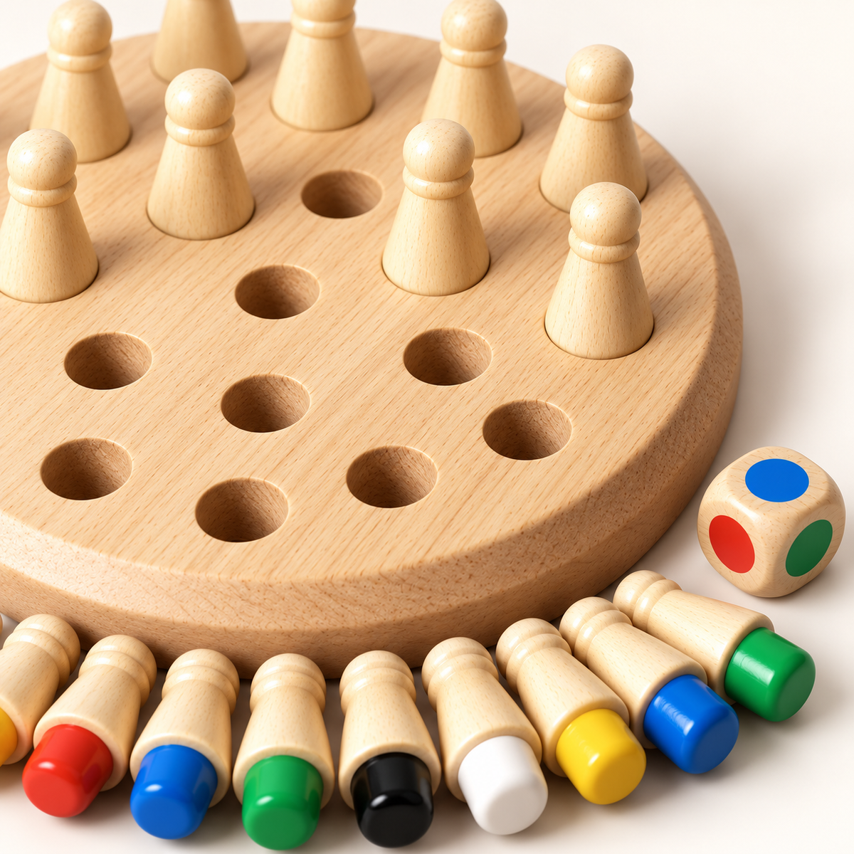 Color & Recall Wooden Memory Match